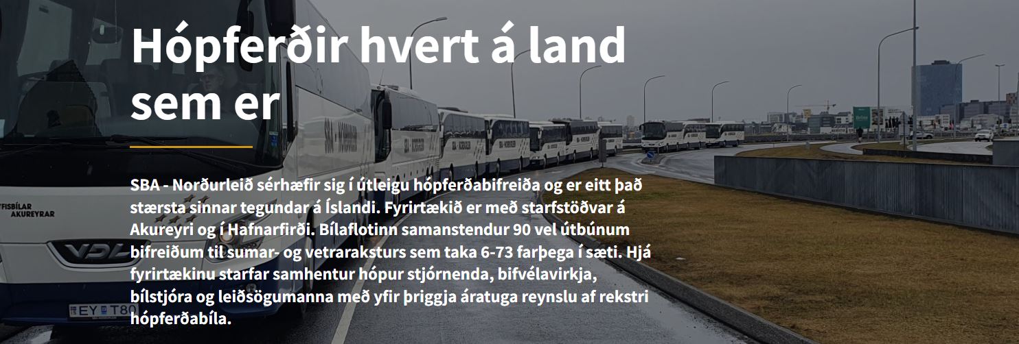 Mynd af SBA-Norðurleið hf Sérleyfisbílar Akureyrar-Norðurleið hf